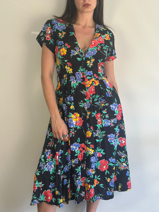 Vintage Floral Dress
