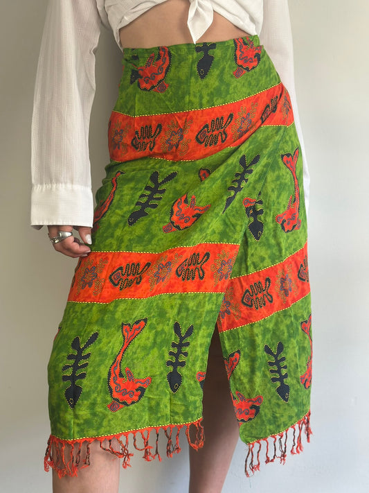 Vintage Wrap Skirt