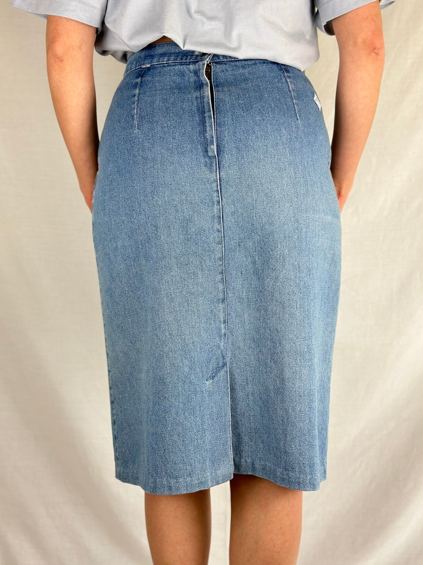 Midi Denim Skirt