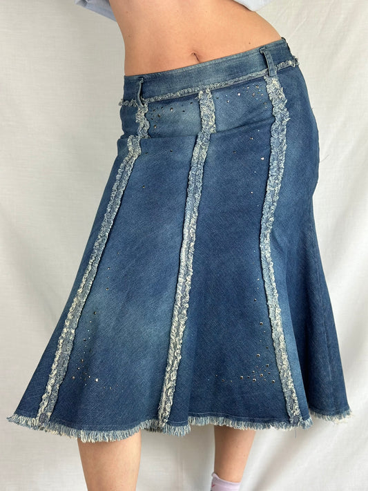 Y2K Denim Skirt