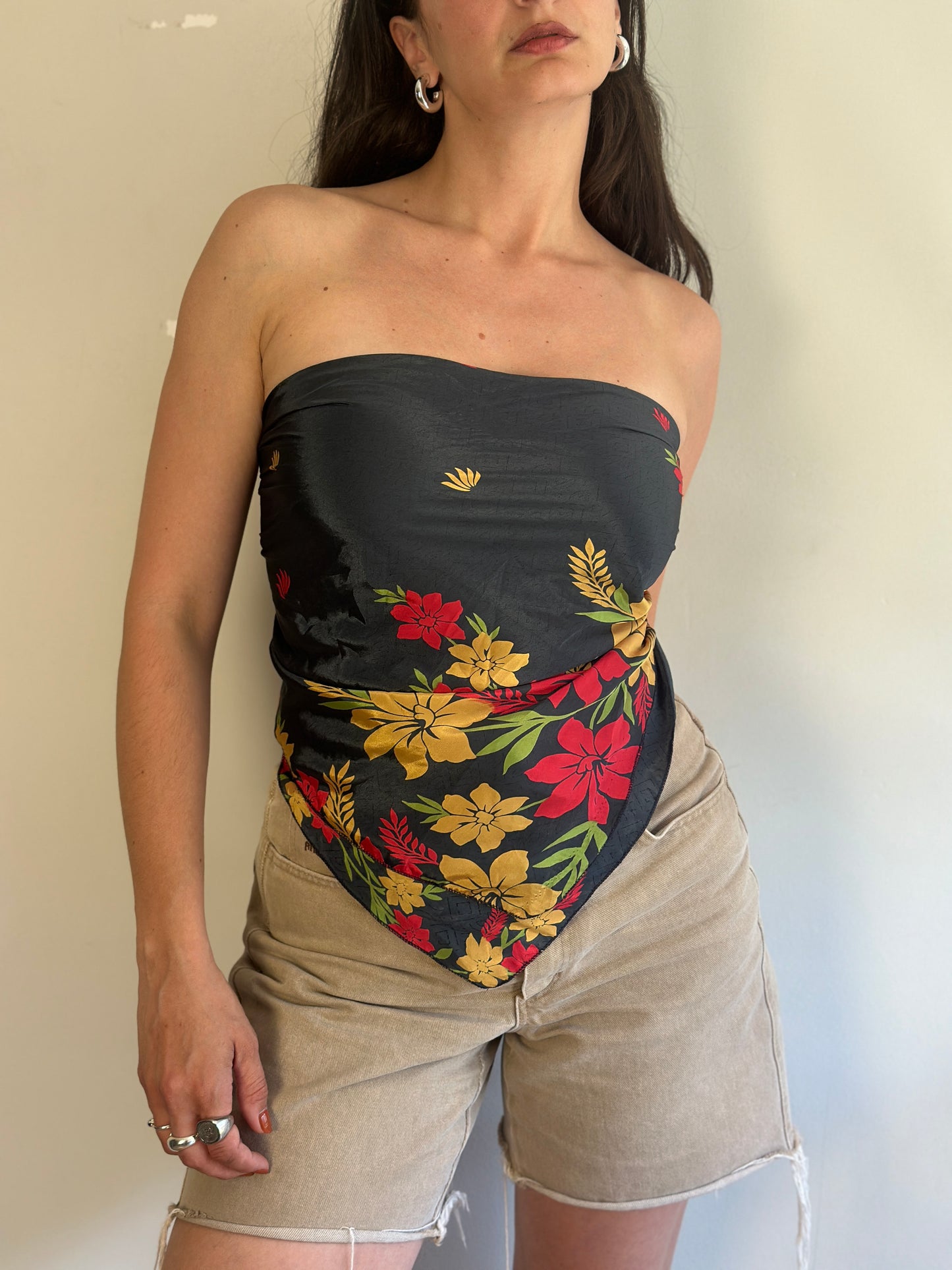 Recycled Silk Scarf-Top