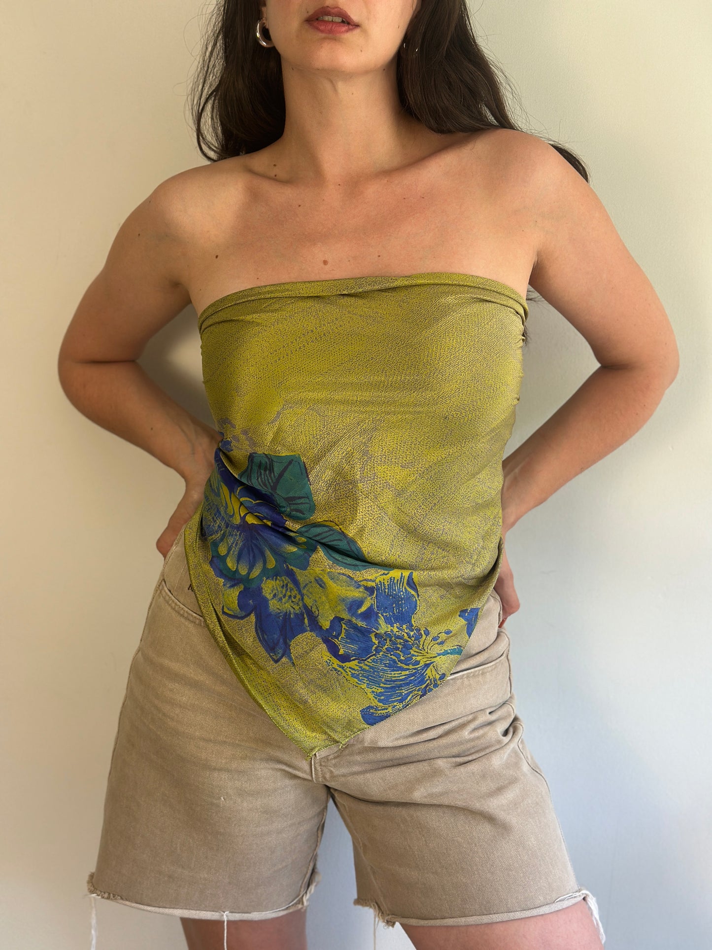 Recycled Silk Scarf-Top