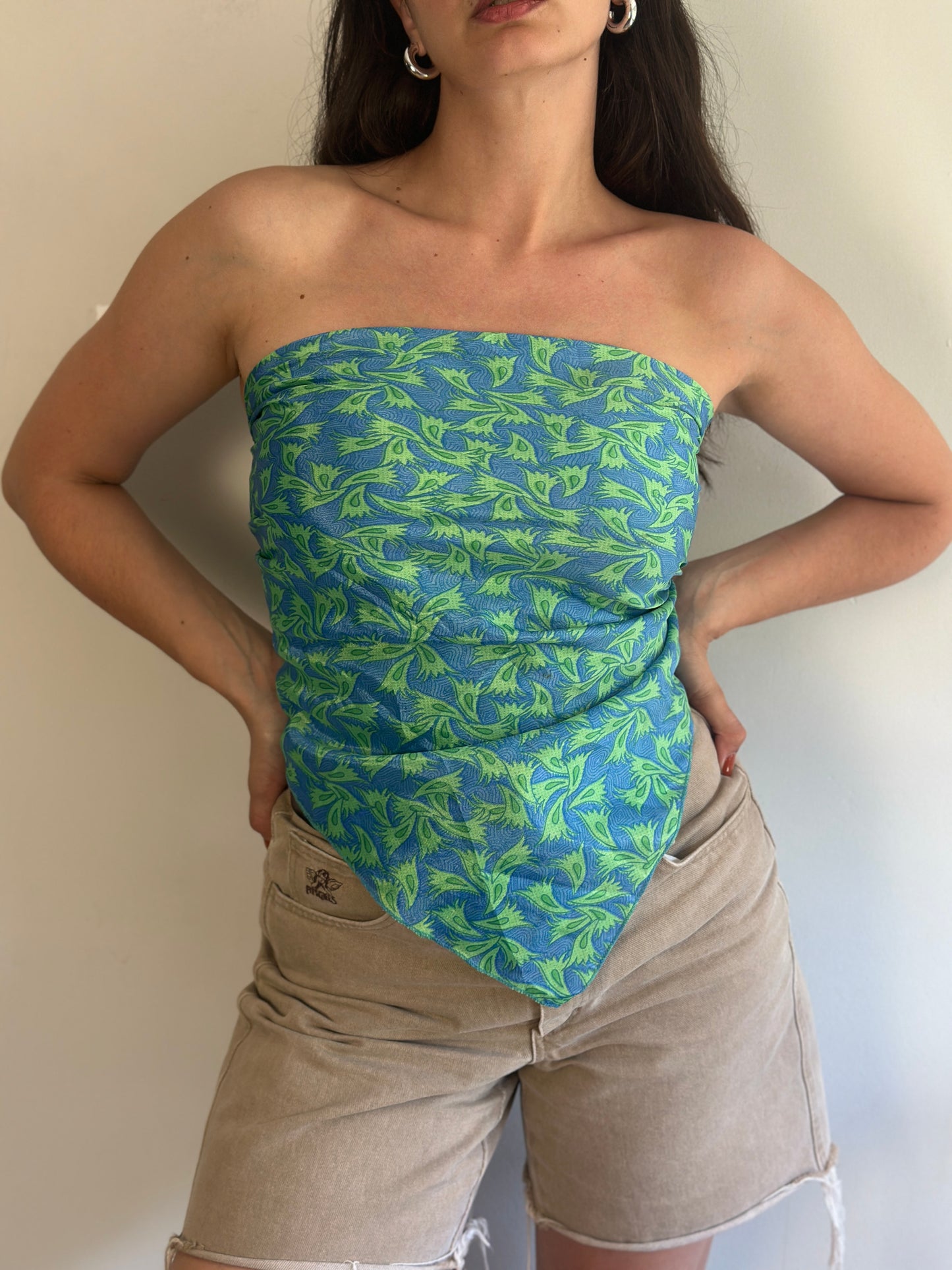 Recycled Silk Scarf-Top