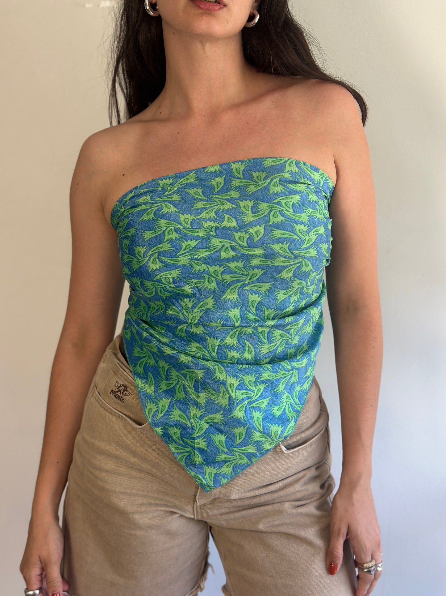 Recycled Silk Scarf-Top