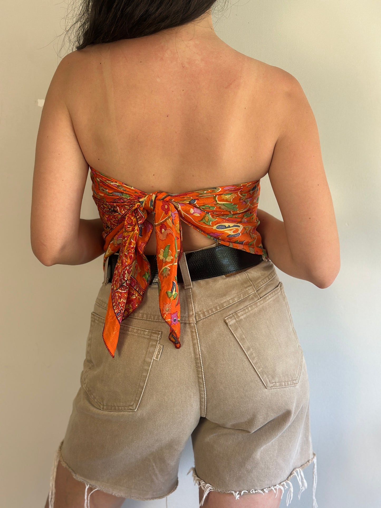Recycled Silk Scarf-Top