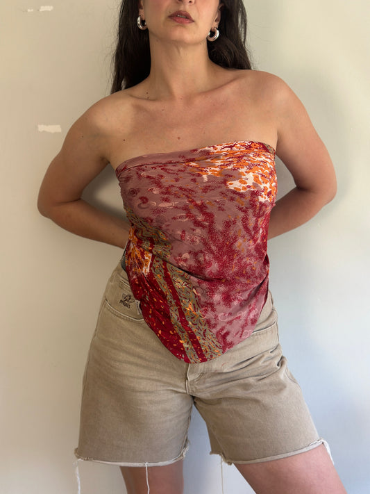 Recycled Silk Scarf-Top
