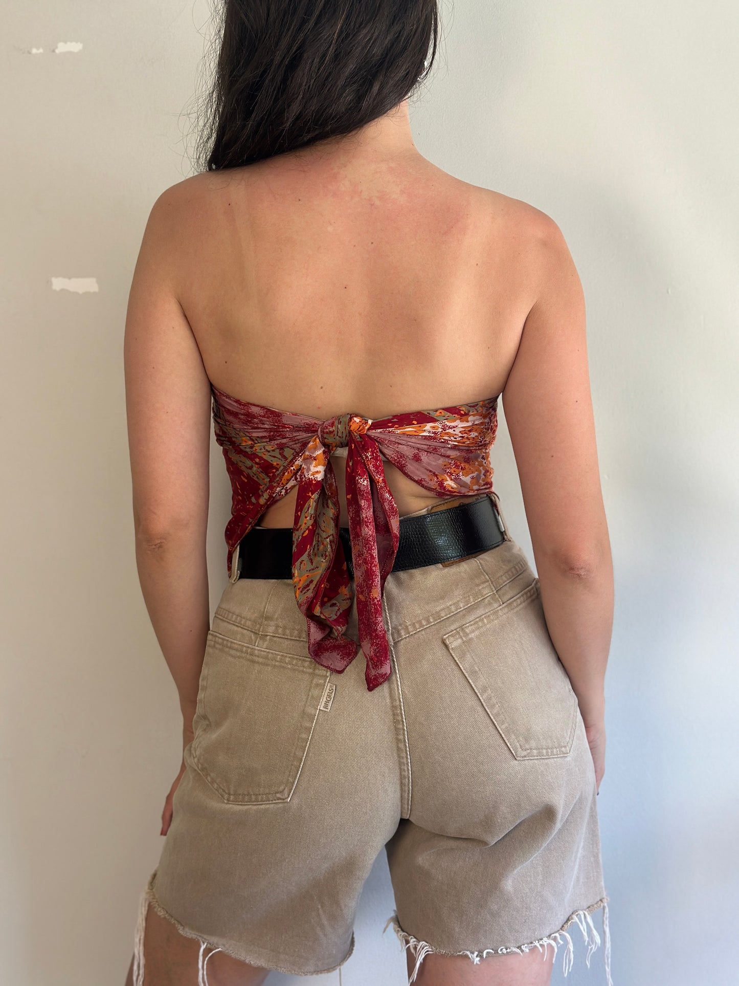 Recycled Silk Scarf-Top