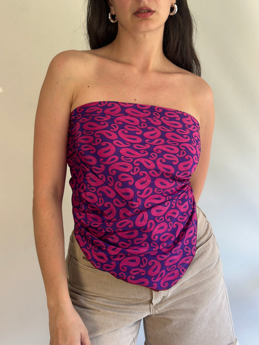 Recycled Silk Scarf-Top