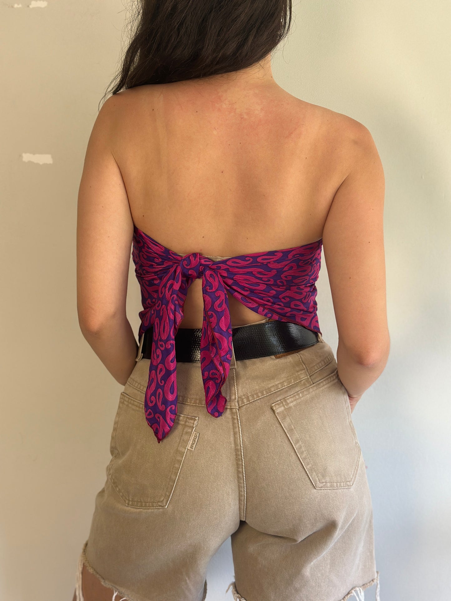 Recycled Silk Scarf-Top