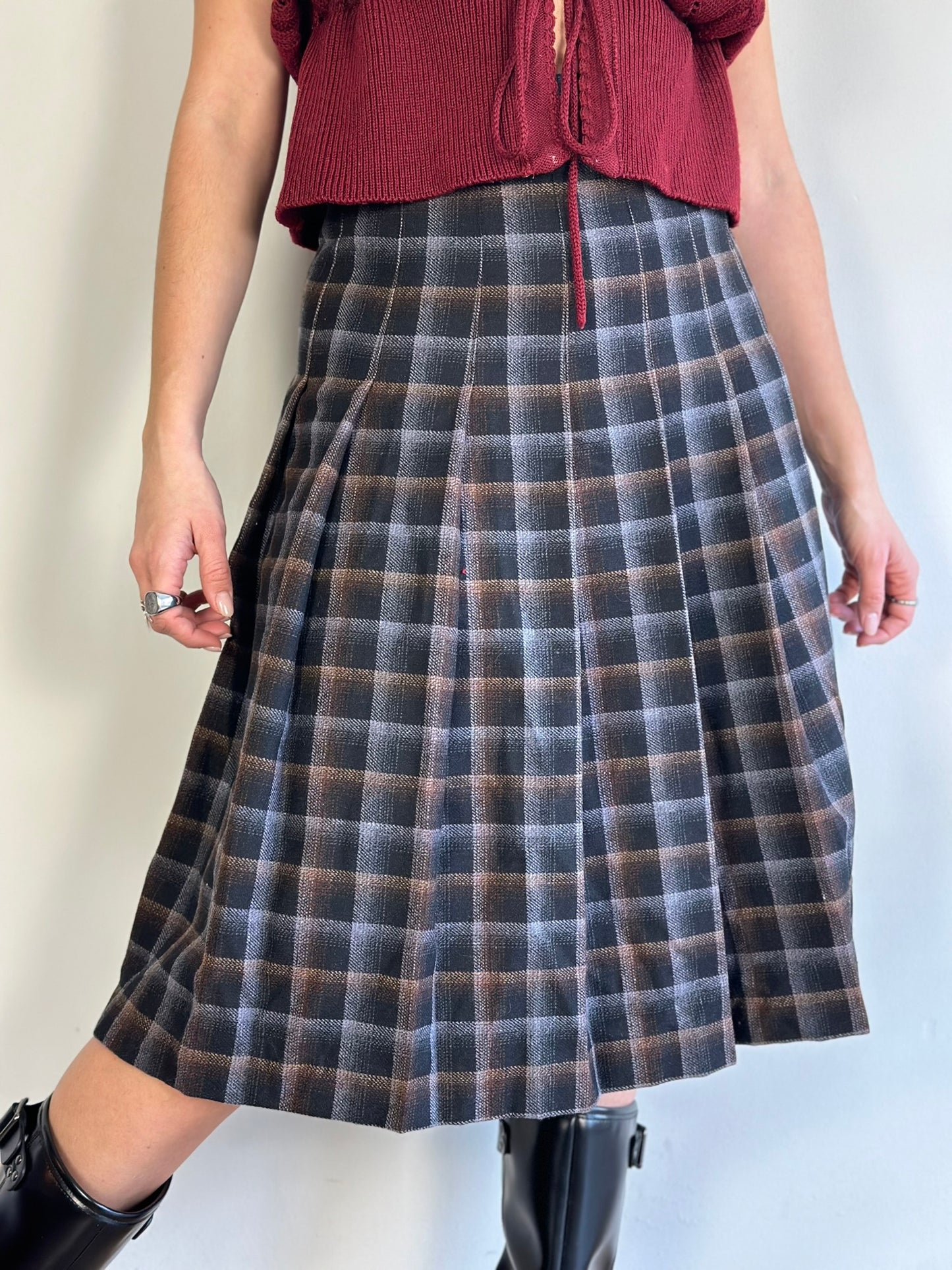 Vintage Plaid Skirt