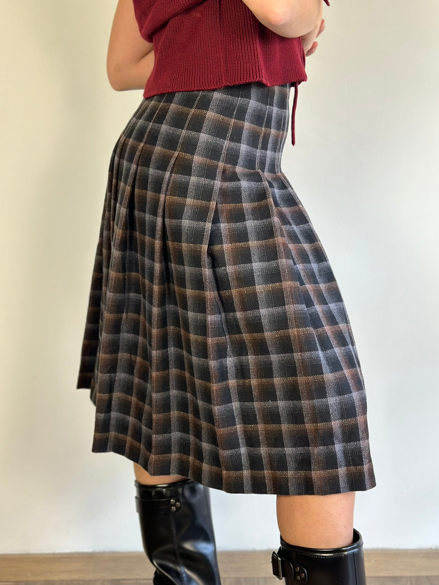 Vintage Plaid Skirt