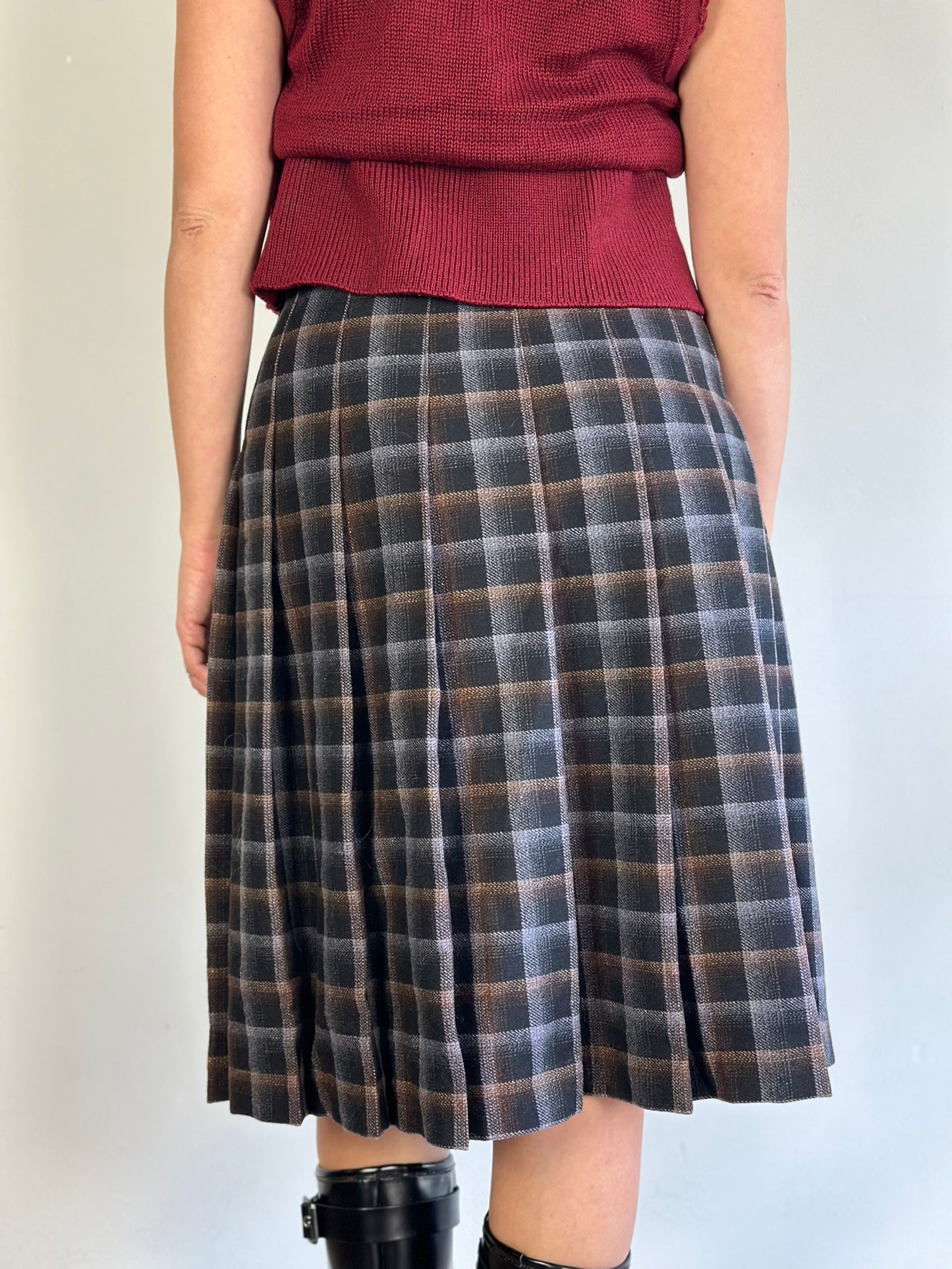 Vintage Plaid Skirt