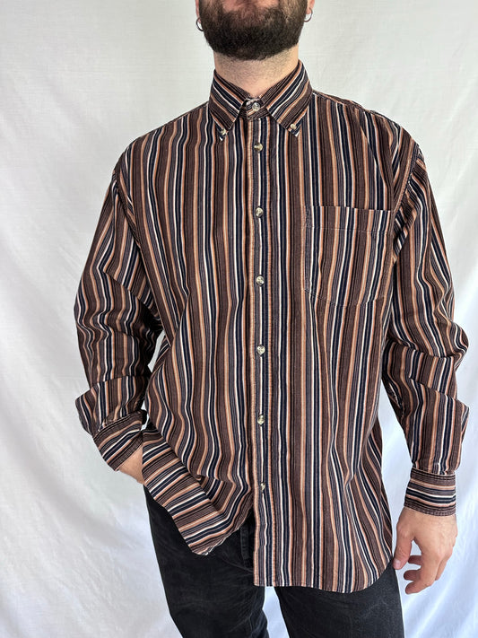 Vintage Striped Corduroy Shirt