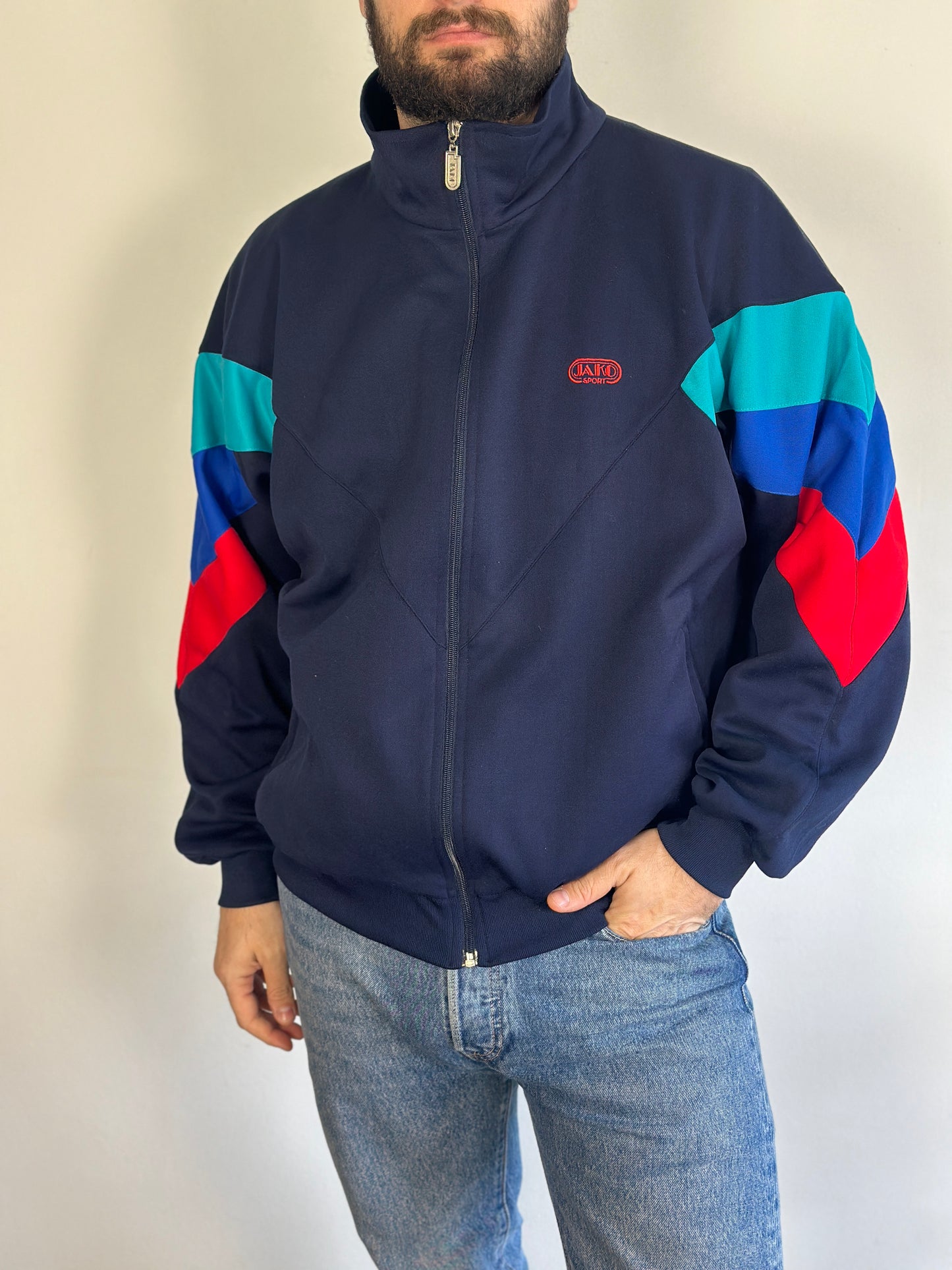 Vintage Athletic Cardigan with zipper