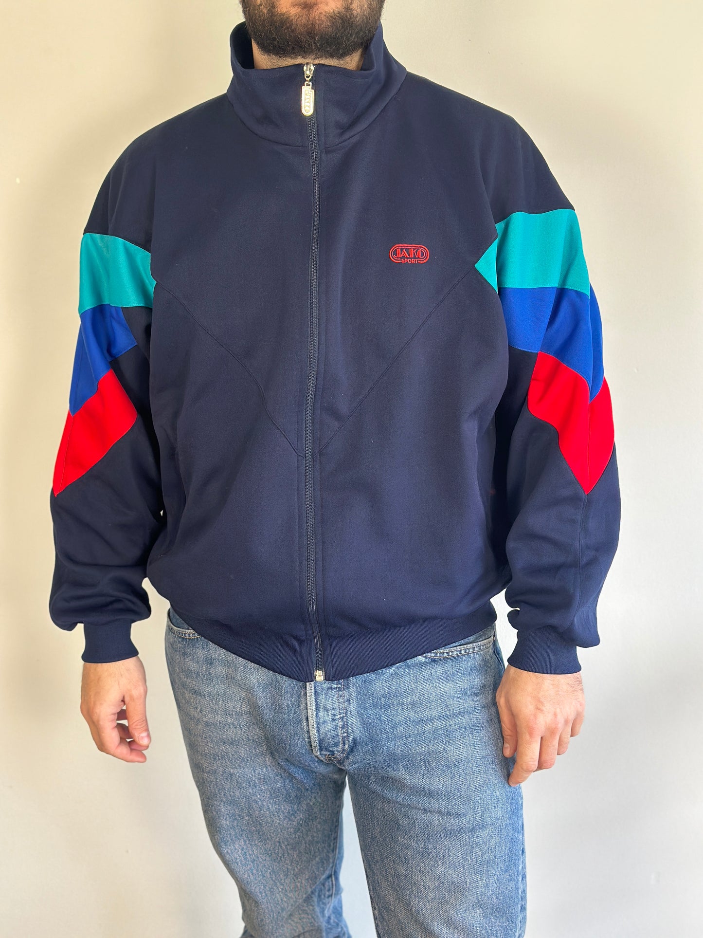 Vintage Athletic Cardigan with zipper