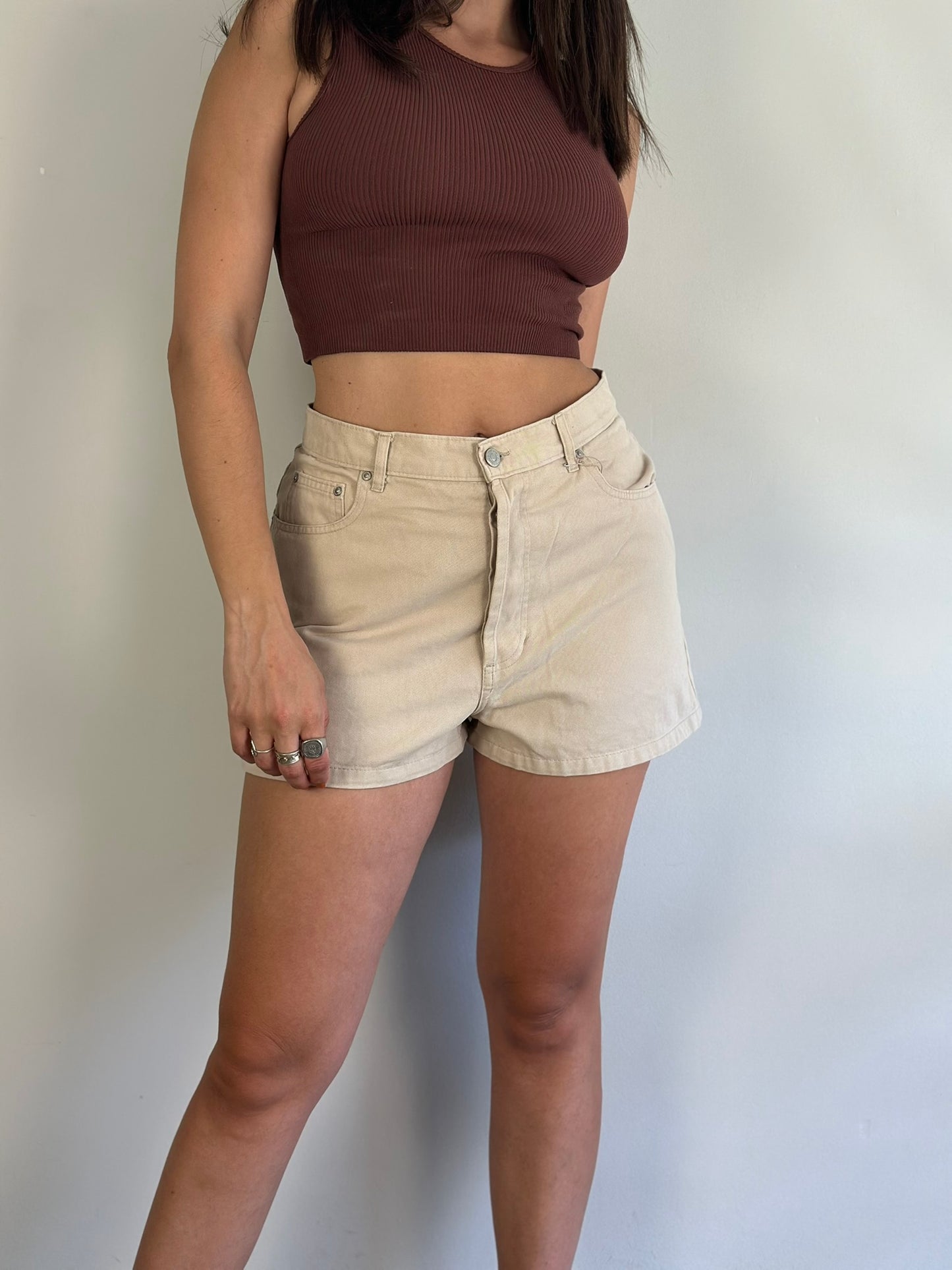 Vintage Beige Shorts