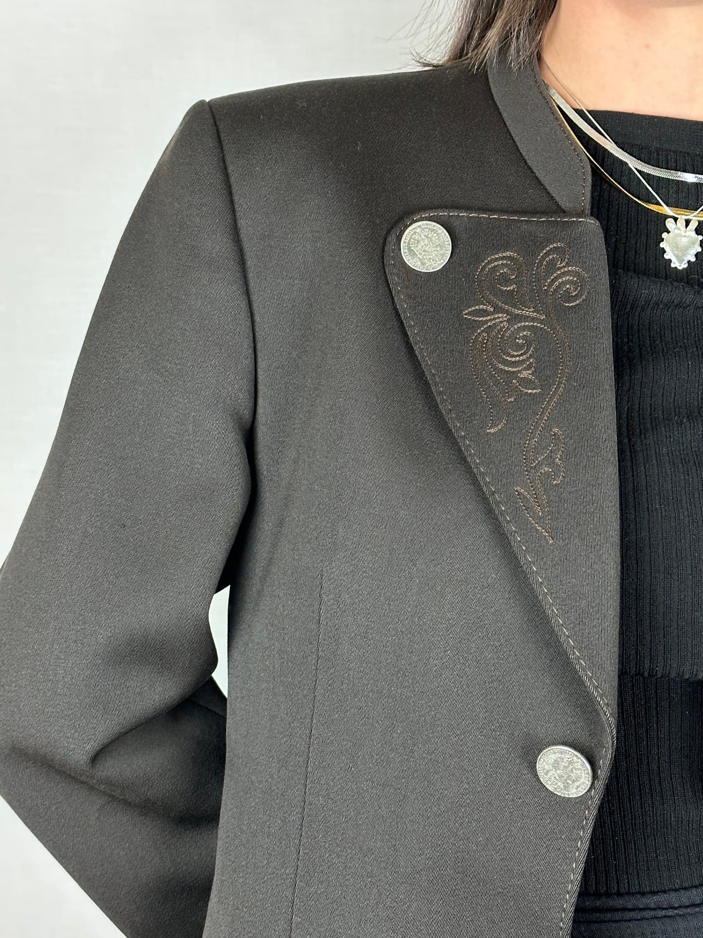 Dark brown vintage blazer