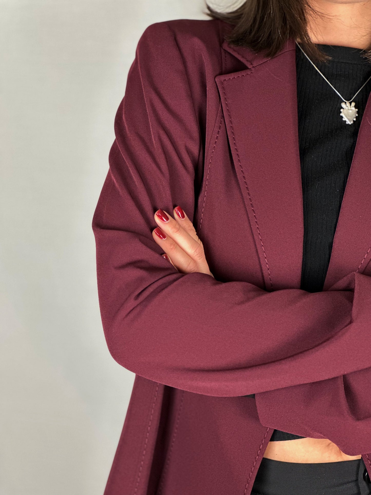 Burgundy Blazer