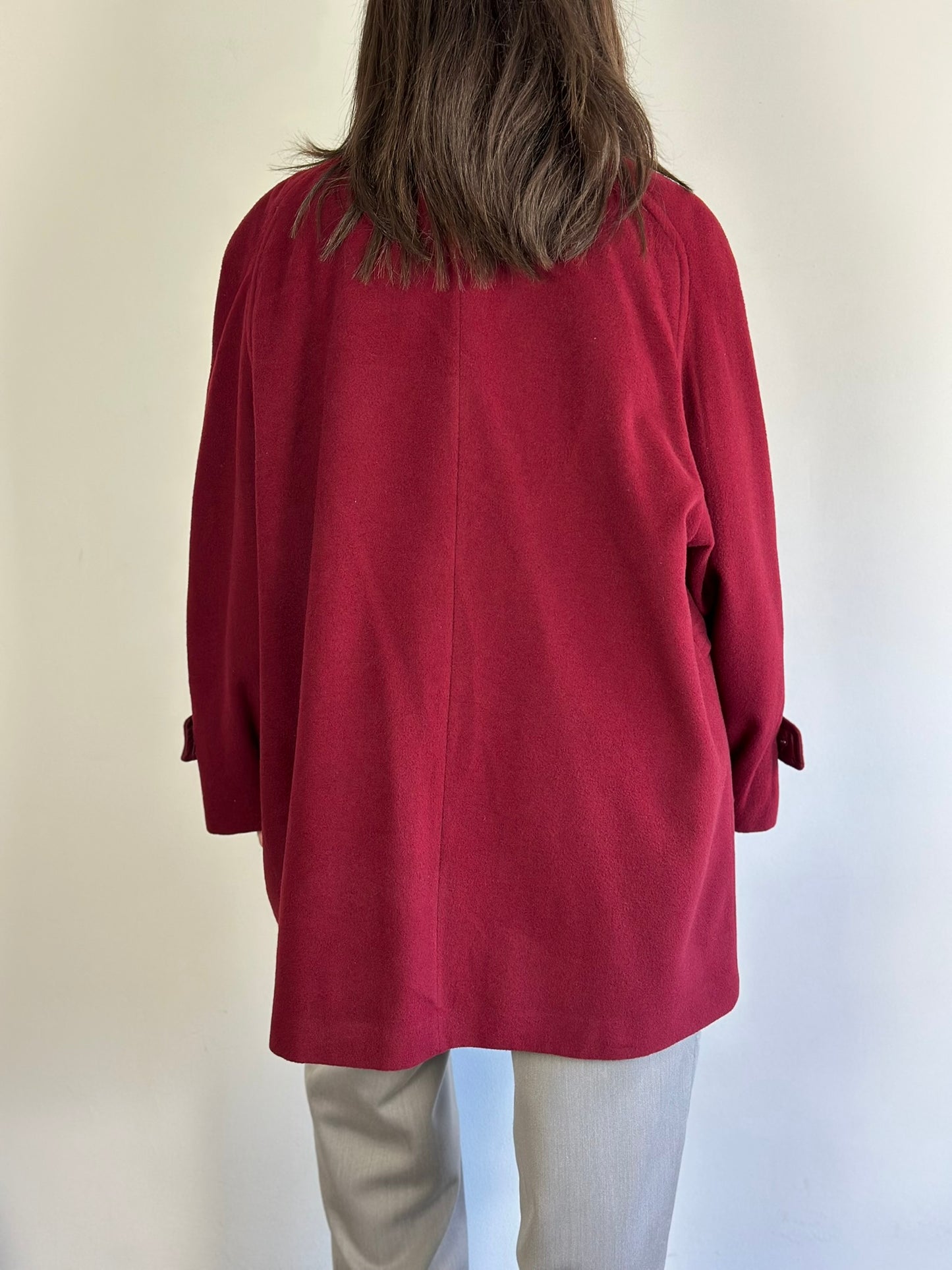 Vintage Burgundy Semi-Coat