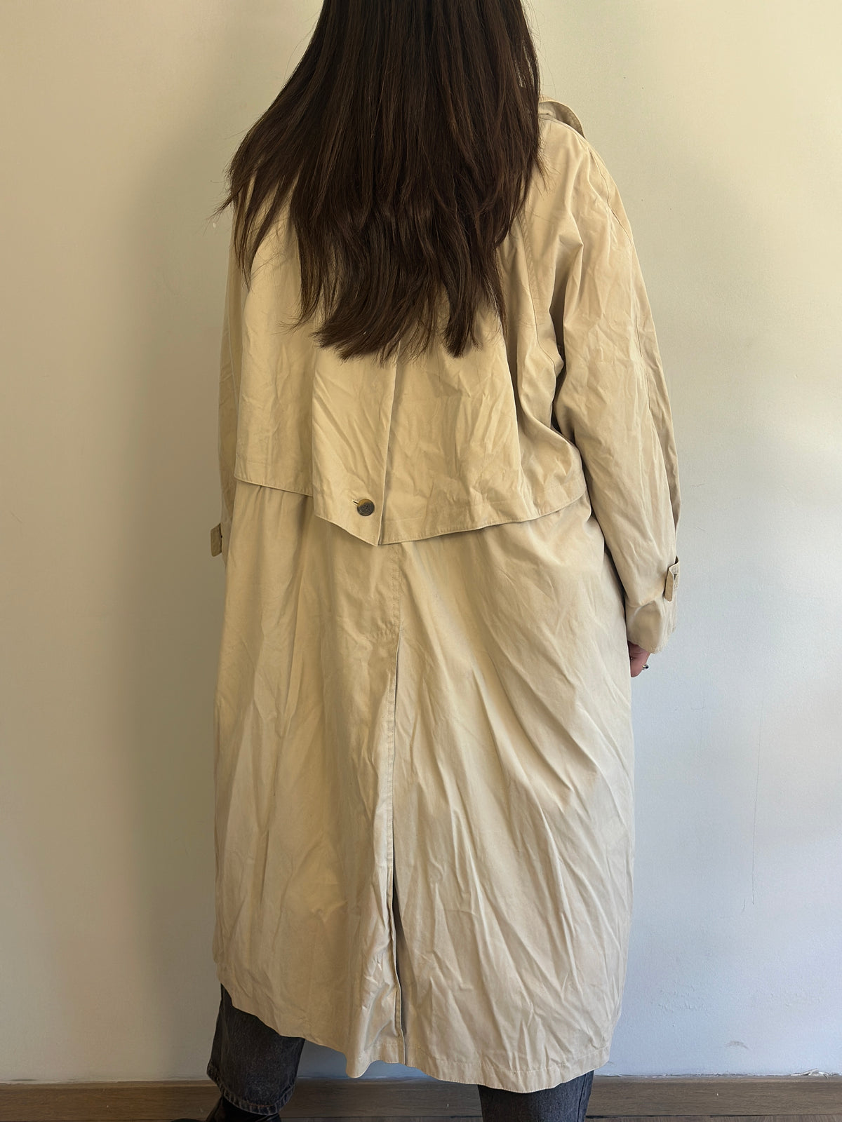 Vintage Beige Trench Coat