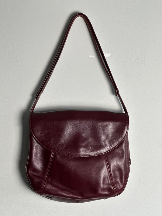 Vintage Burgundy Bag With Wallet