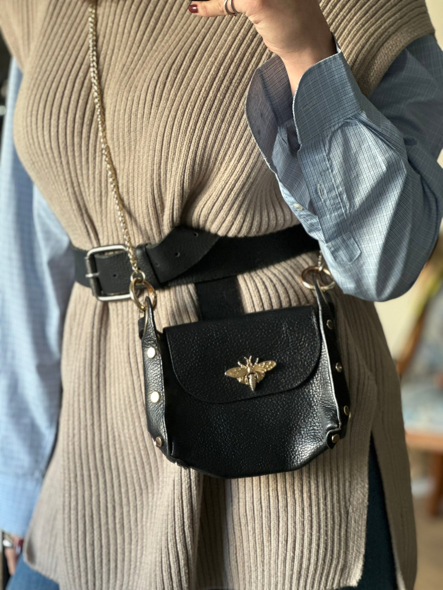 Vintage Leather Mini Bag