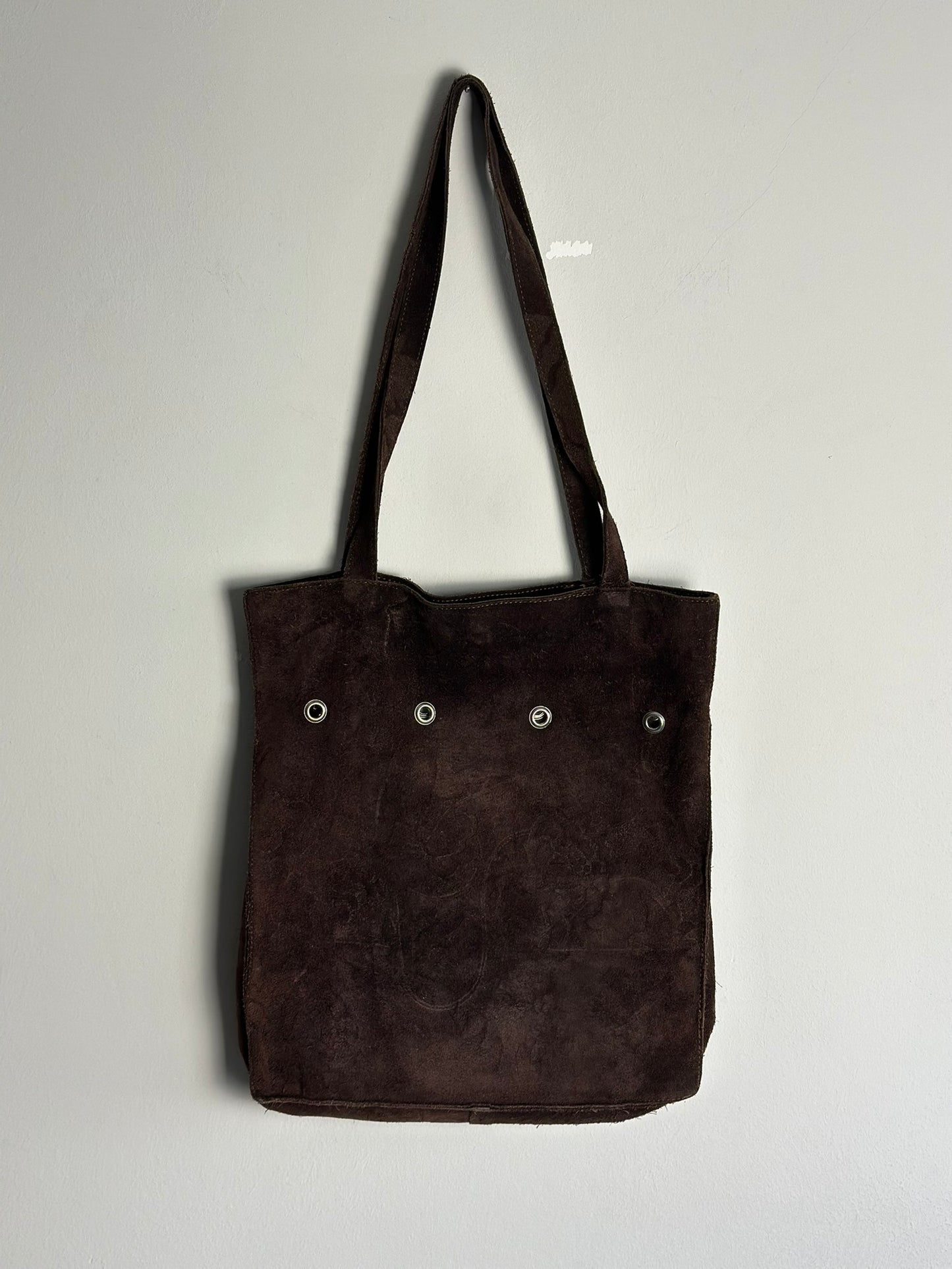 Vintage Suede Brown Bag