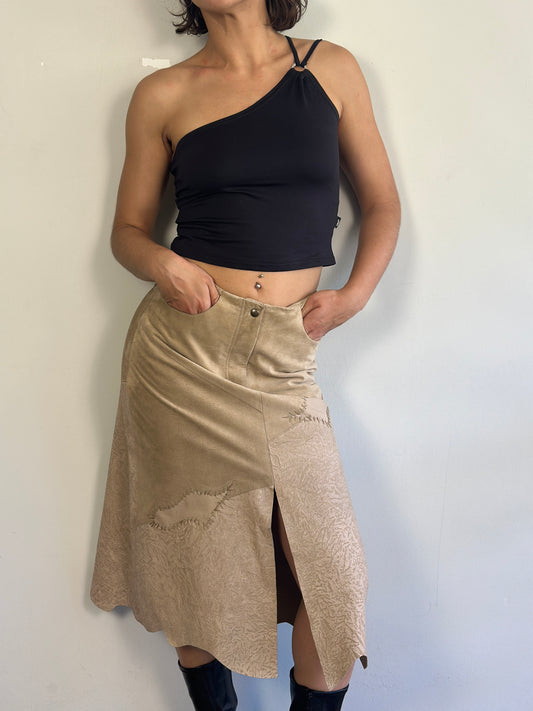 Vintage Suede Skirt