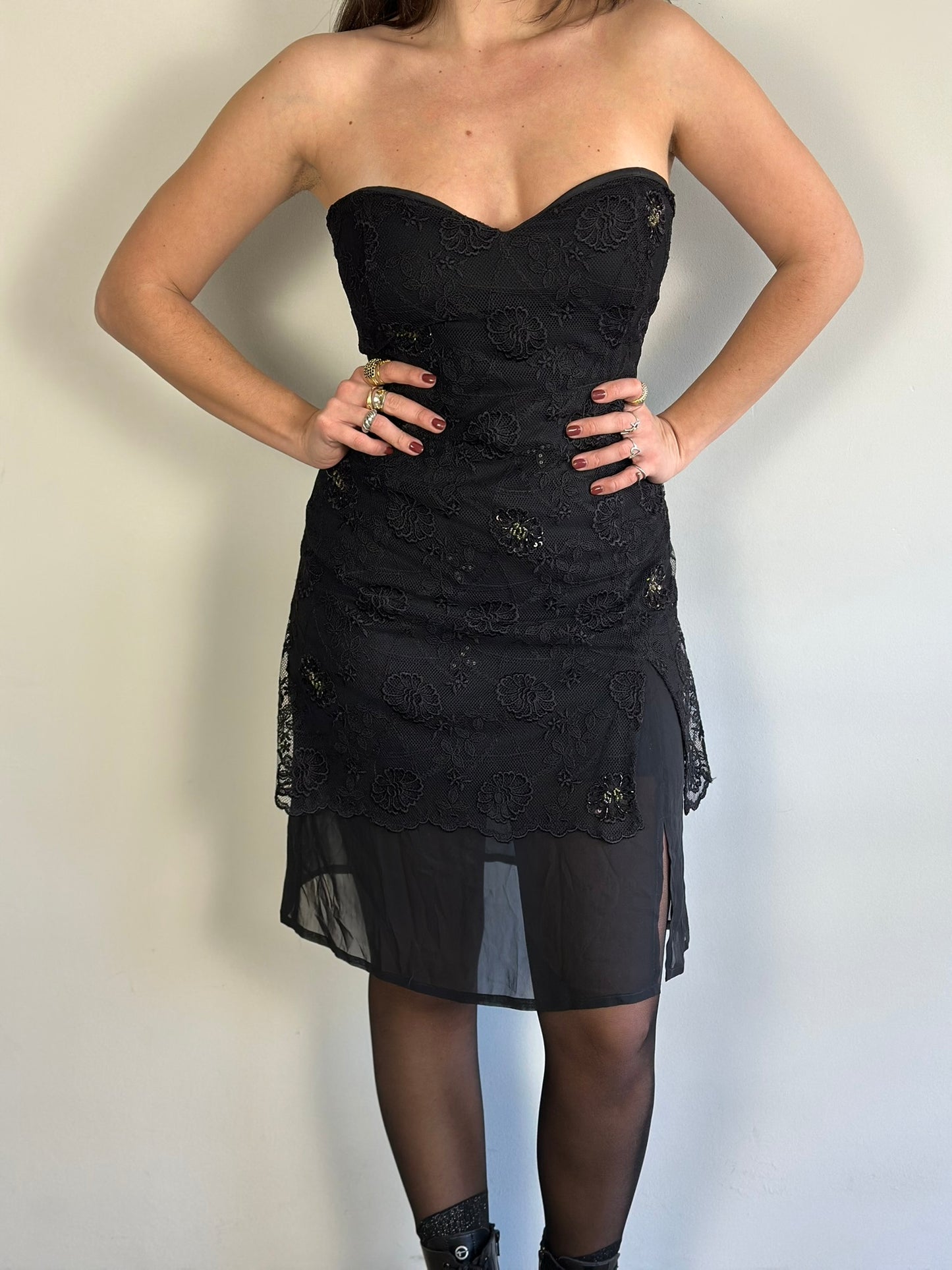 Vintage Strapless Dress