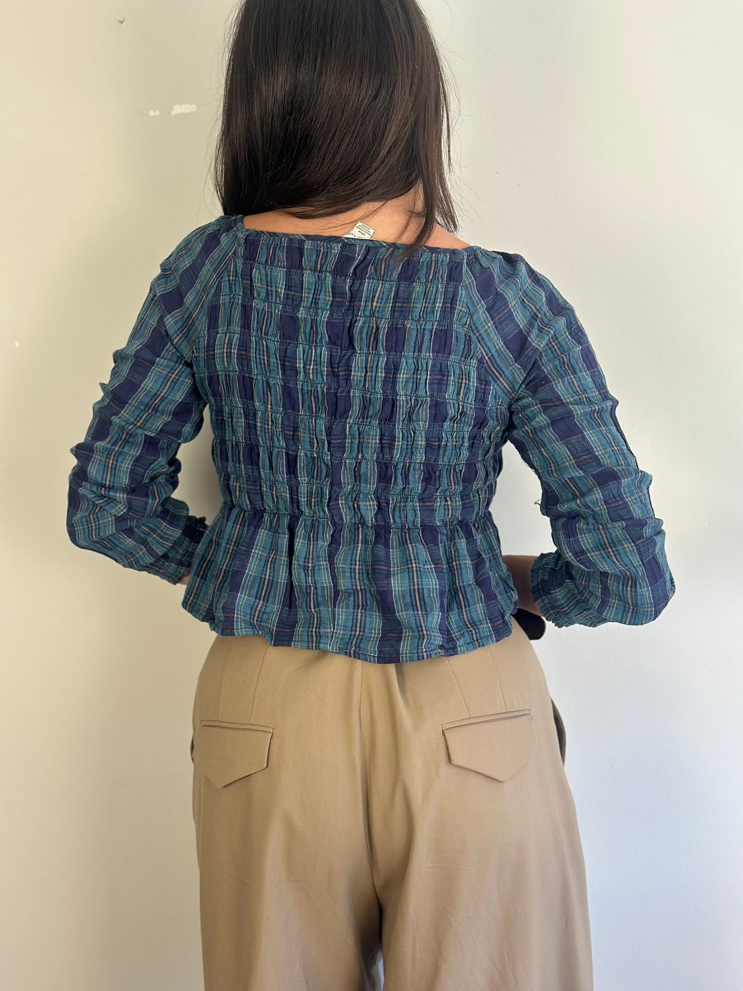 Vintage Plaid Top