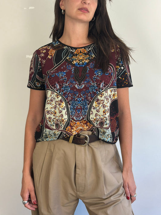 Vintage Patterned Top