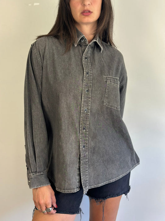 Grey Denim Shirt