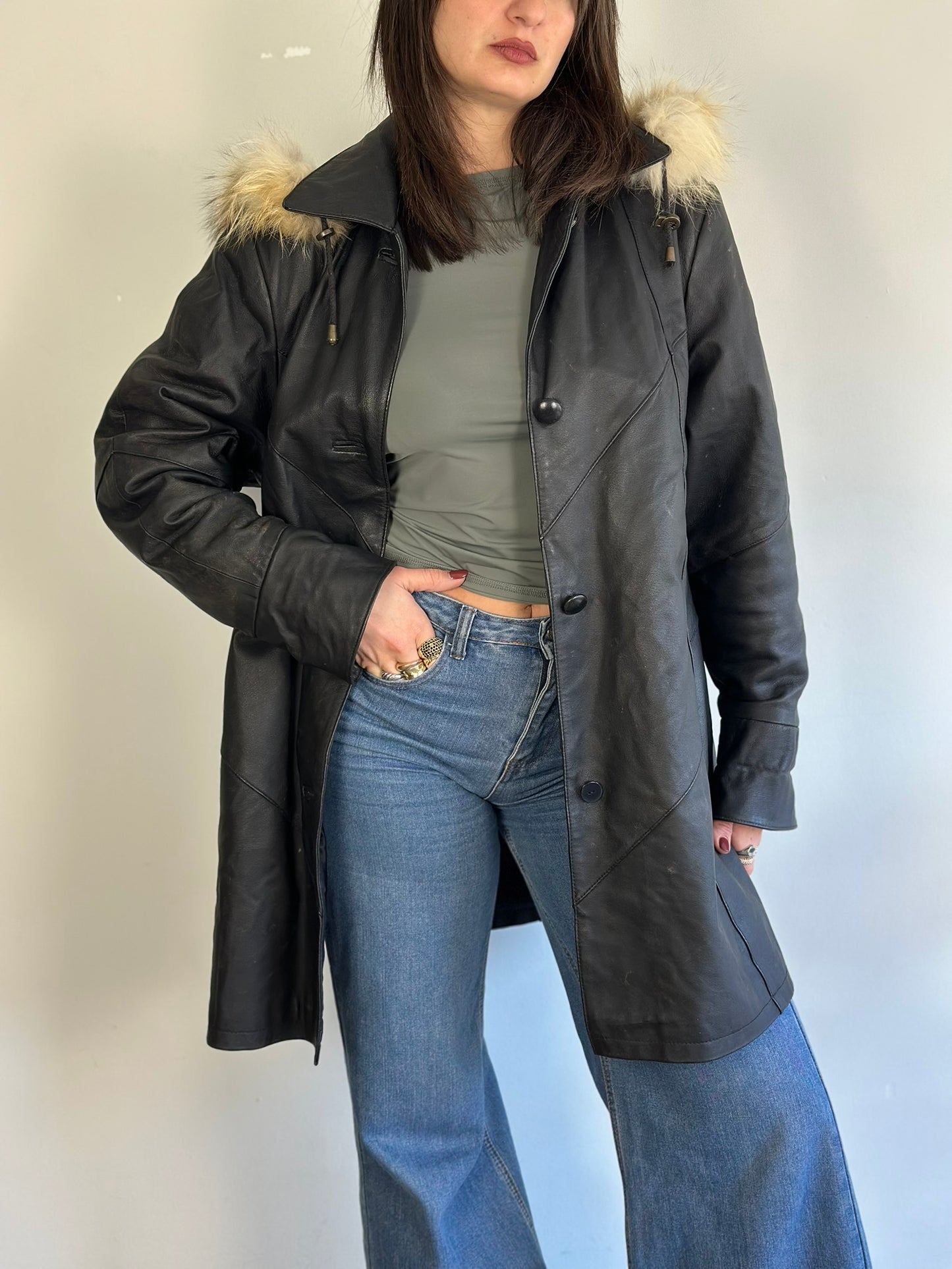 Vintage Leather Coat