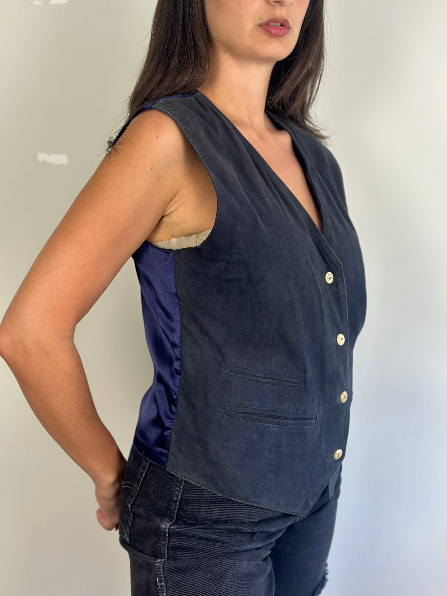 Vintage Suede Vest