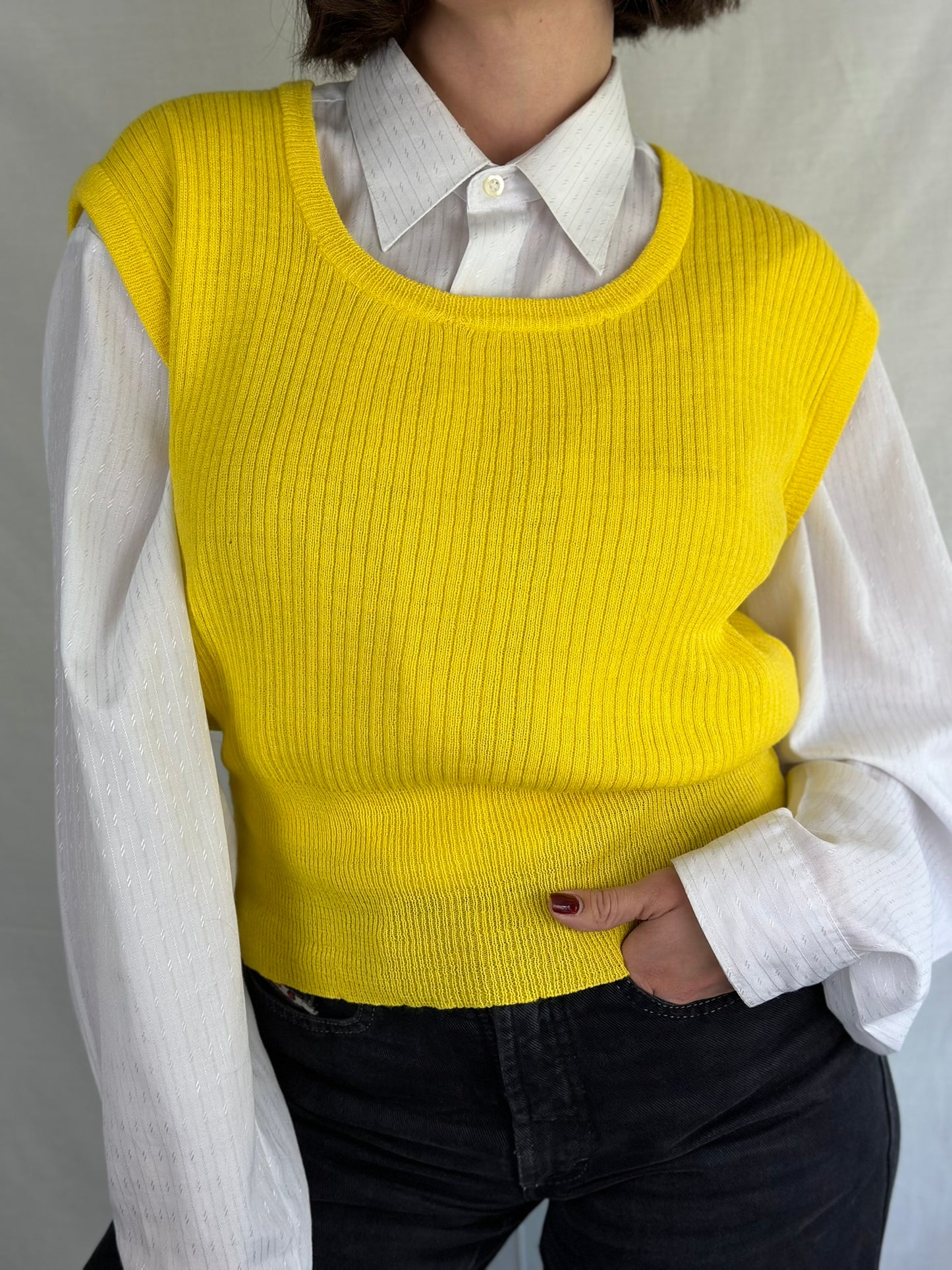 Yellow Sweater Vest