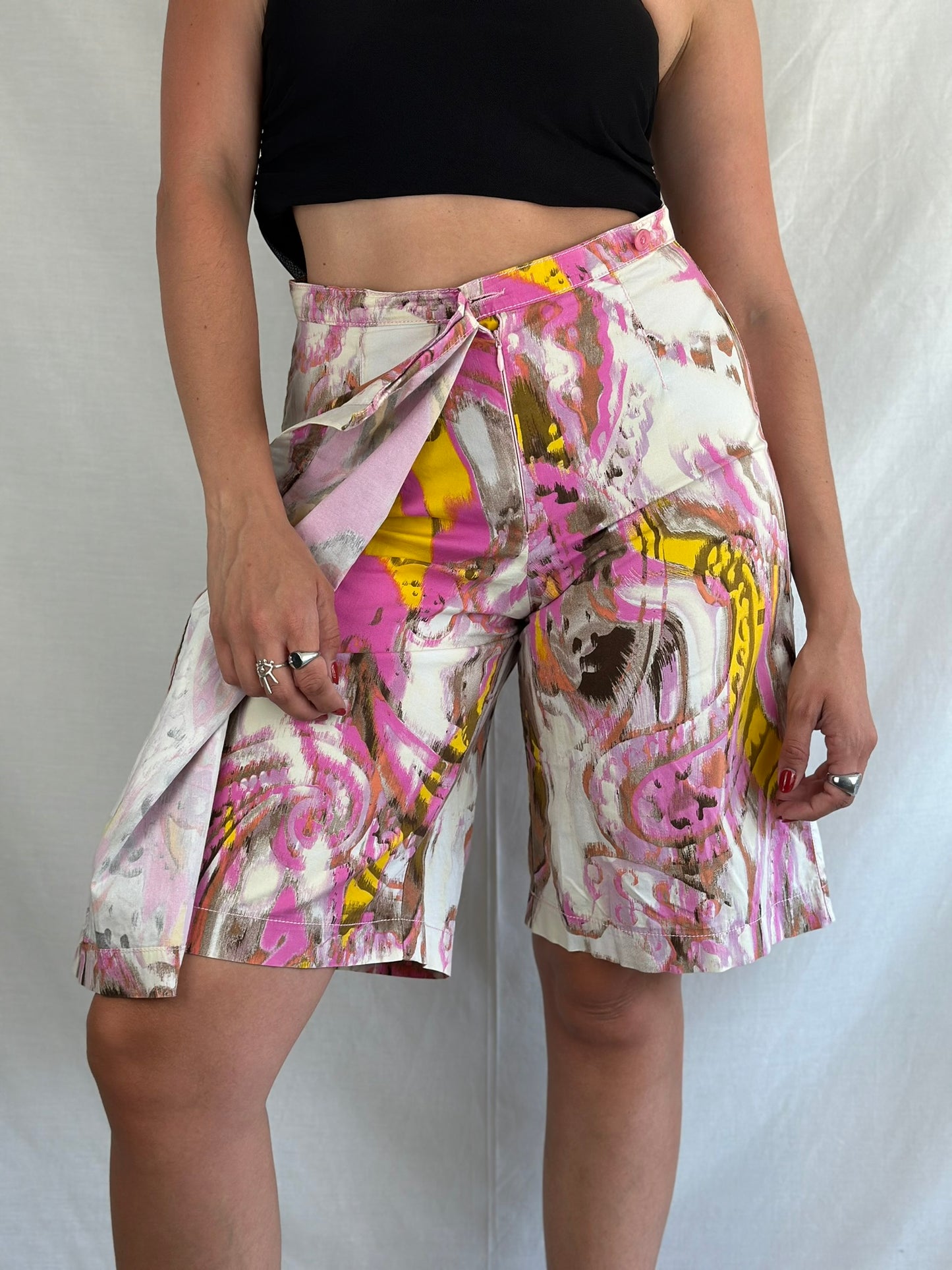 Vintage Patterned Skorts