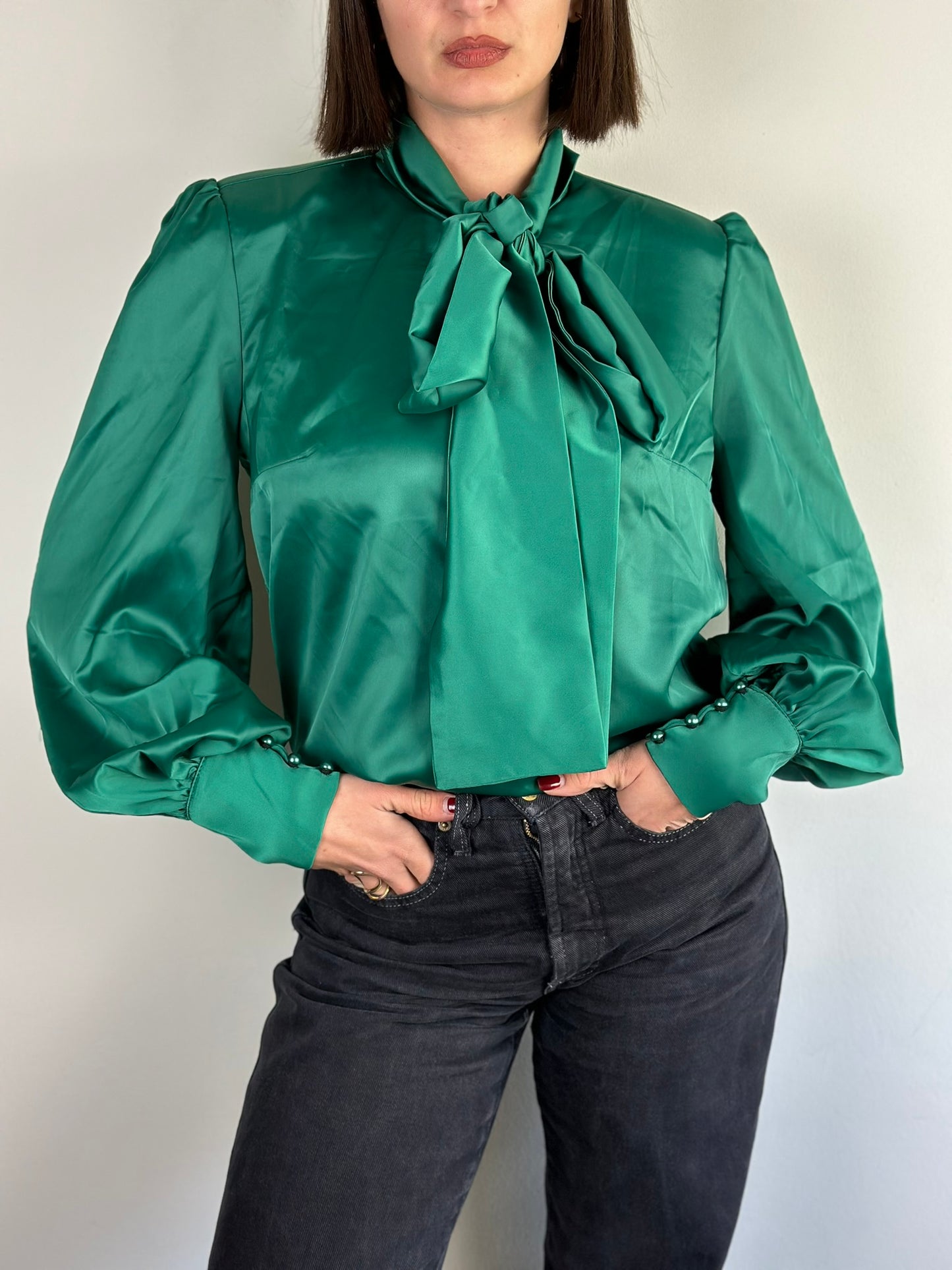 Festive Satin Blouse