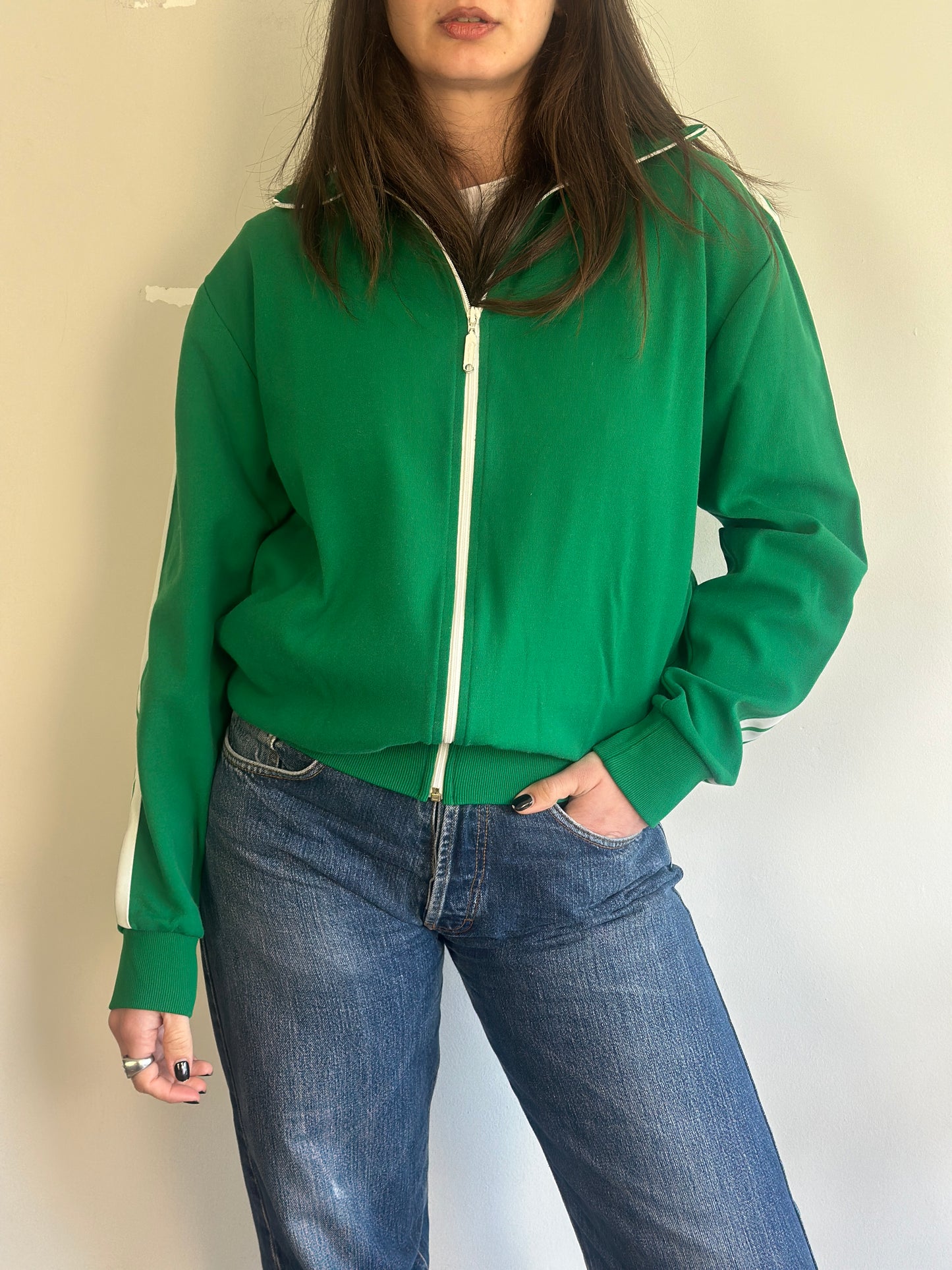 Vintage Athletic Cardigan with zipper