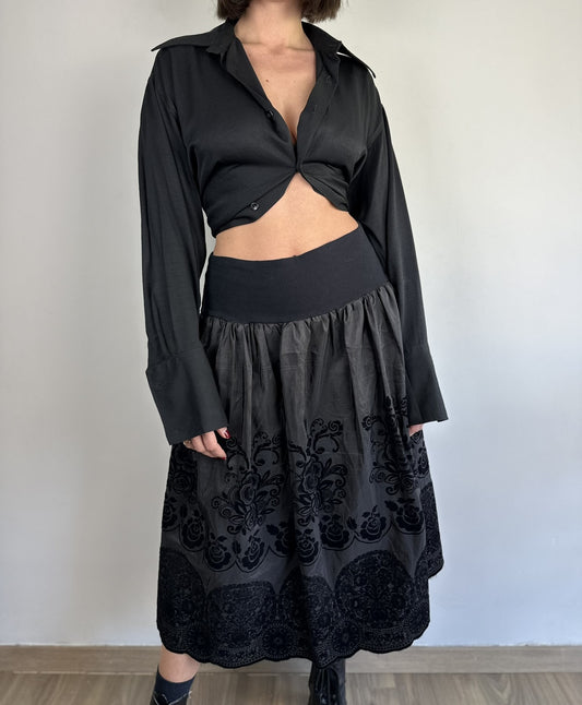 Black Petticoat Skirt