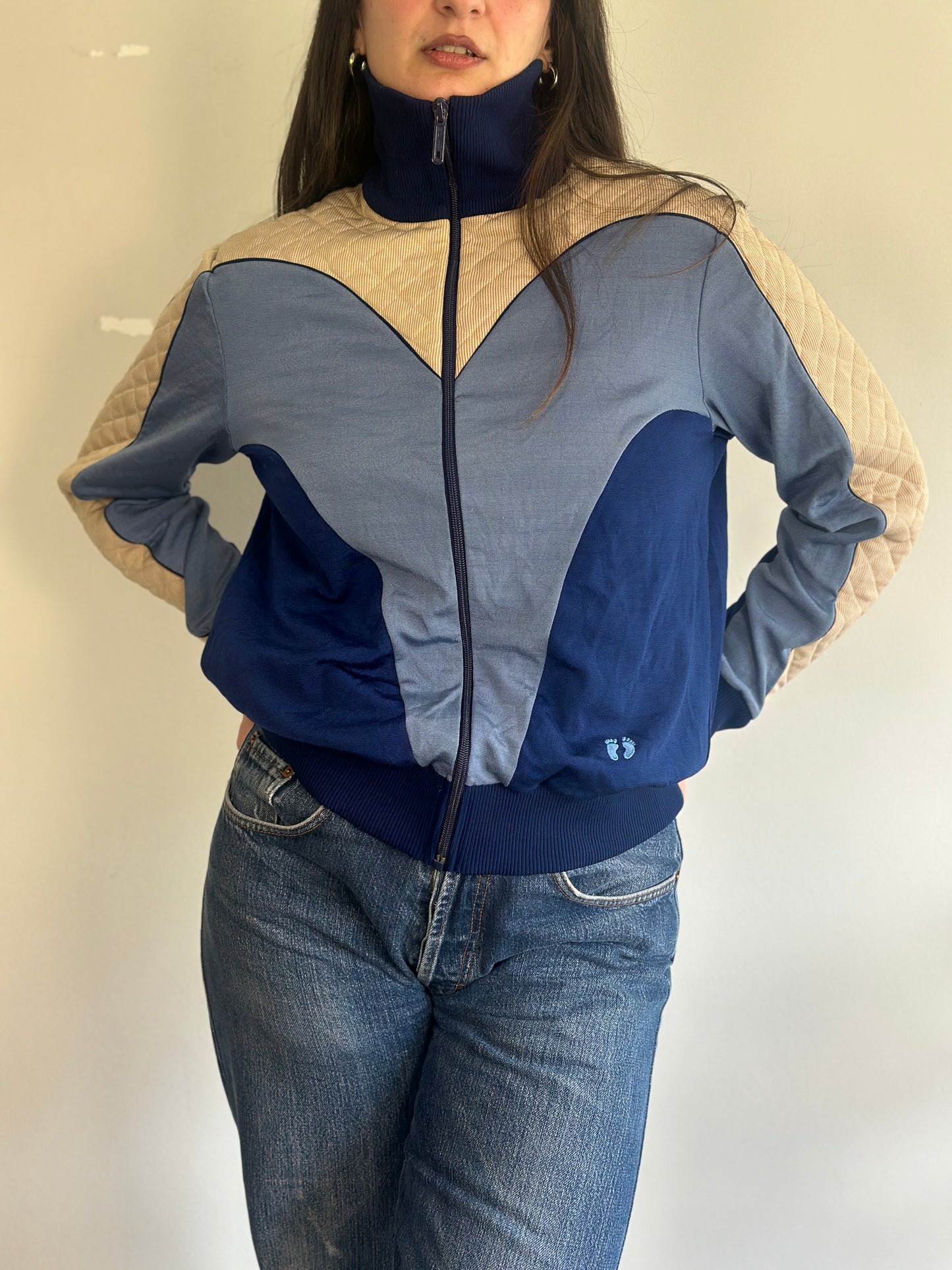 Vintage Athletic Cardigan with zipper