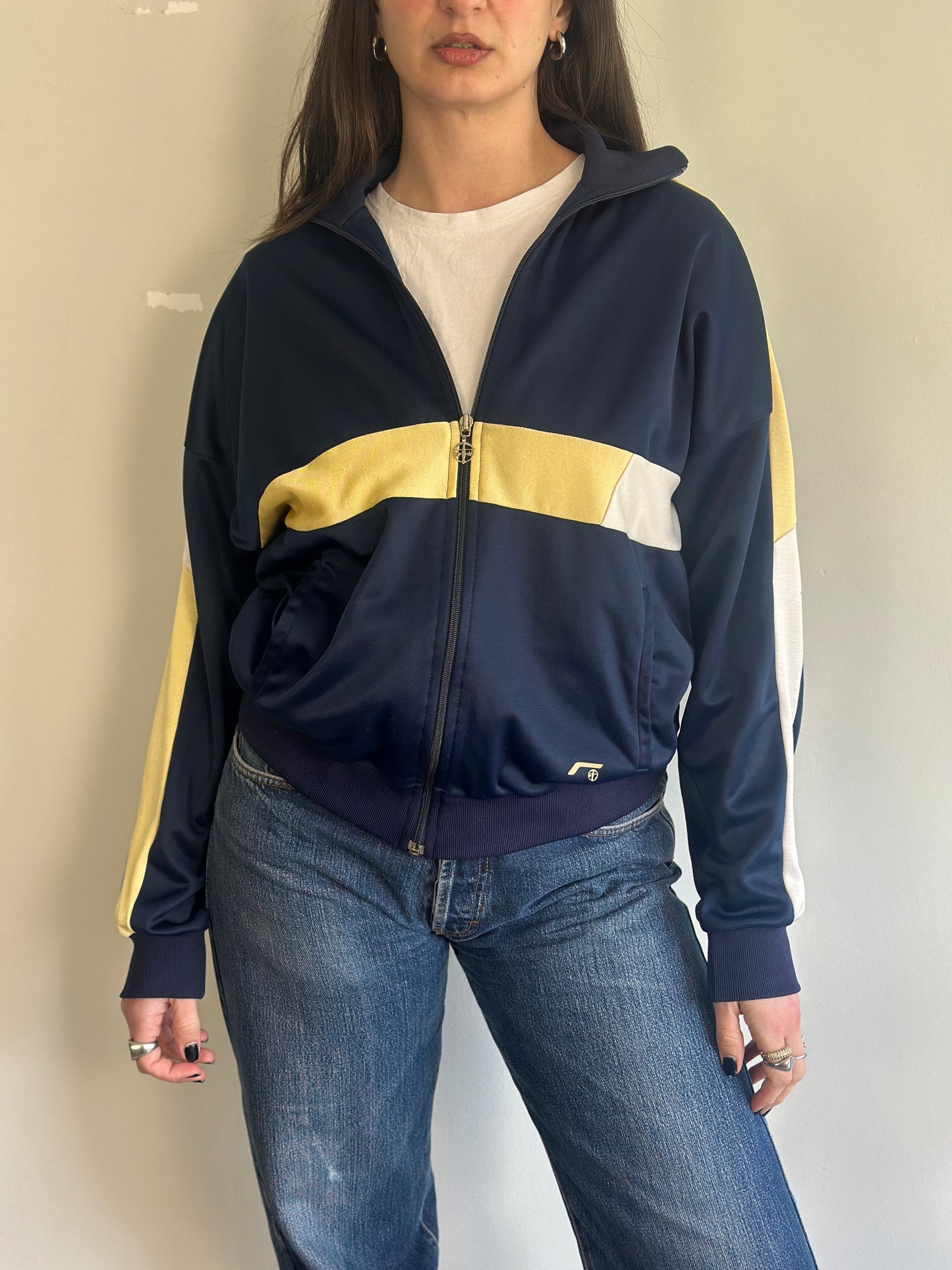 Vintage Athletic Cardigan with zipper