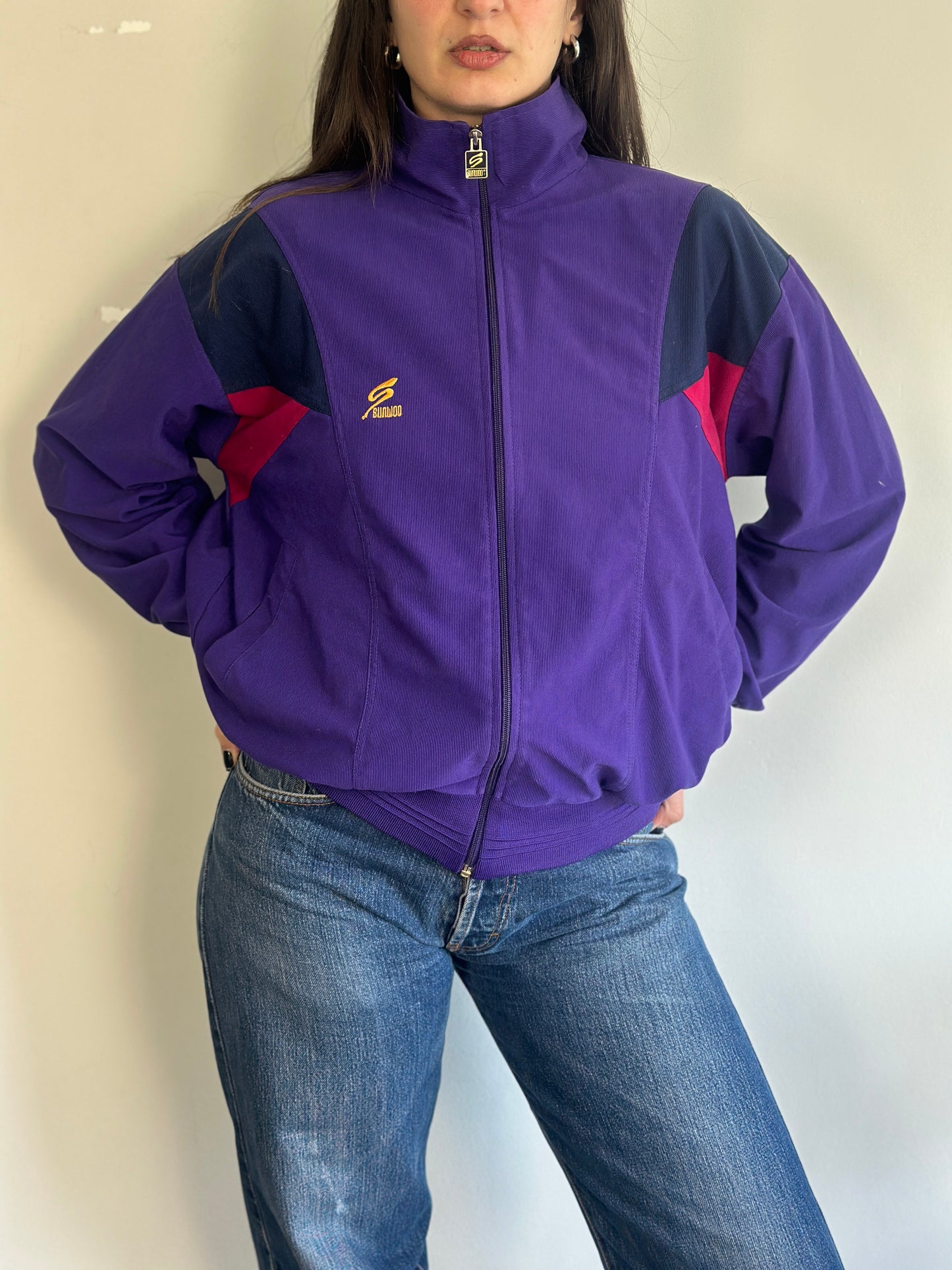 Vintage Athletic Cardigan with zipper