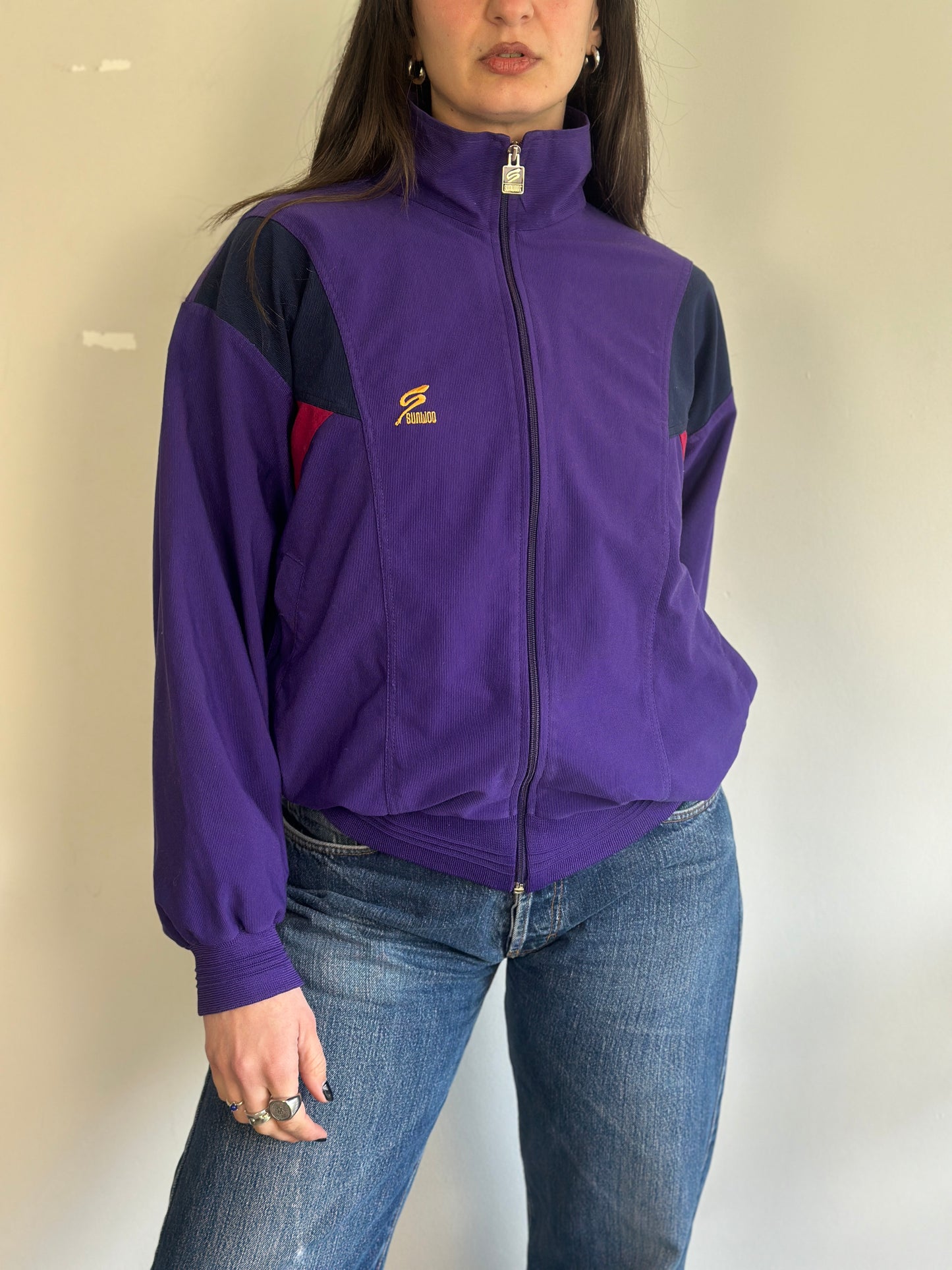 Vintage Athletic Cardigan with zipper