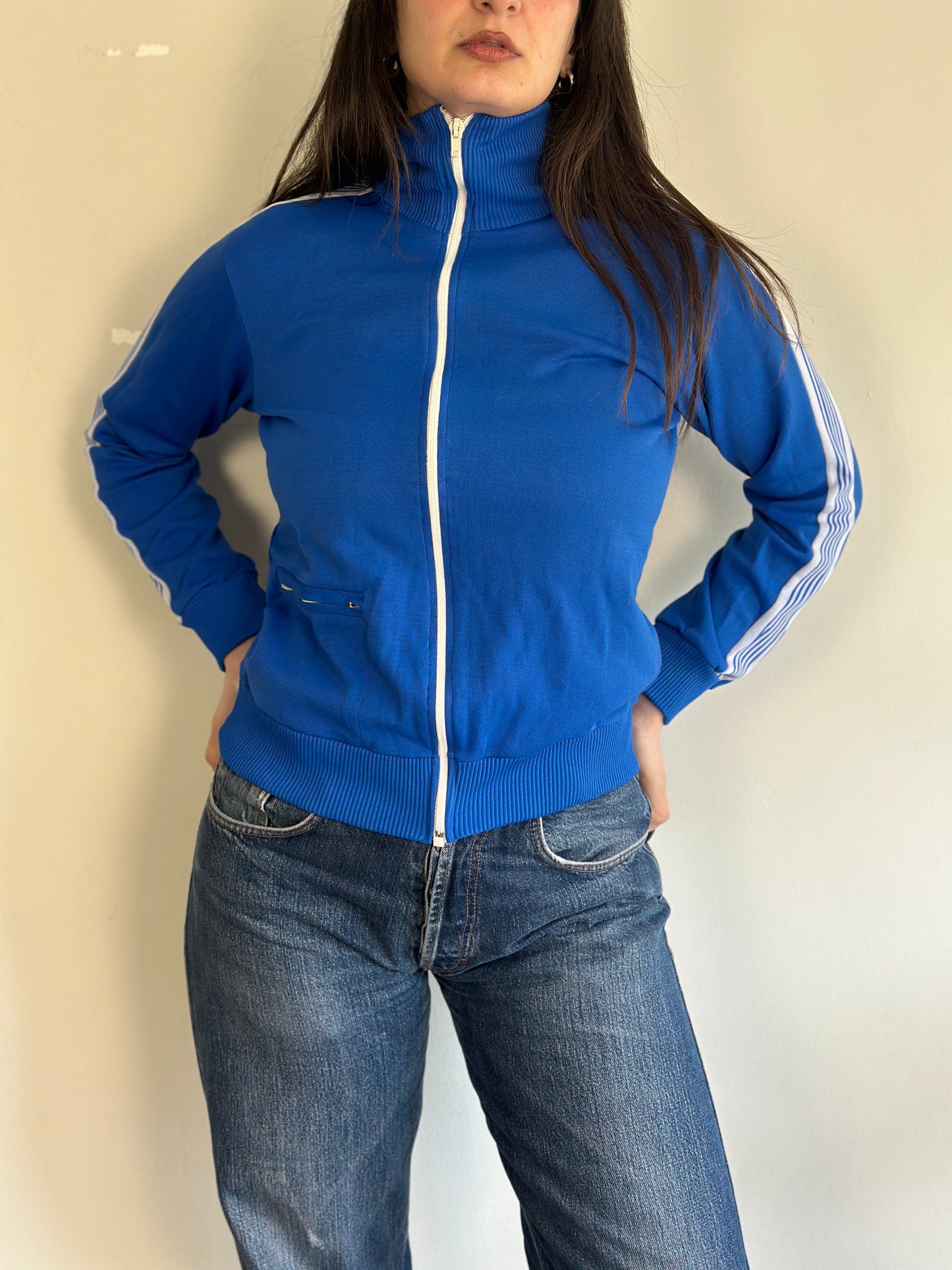 Vintage Athletic Cardigan with zipper