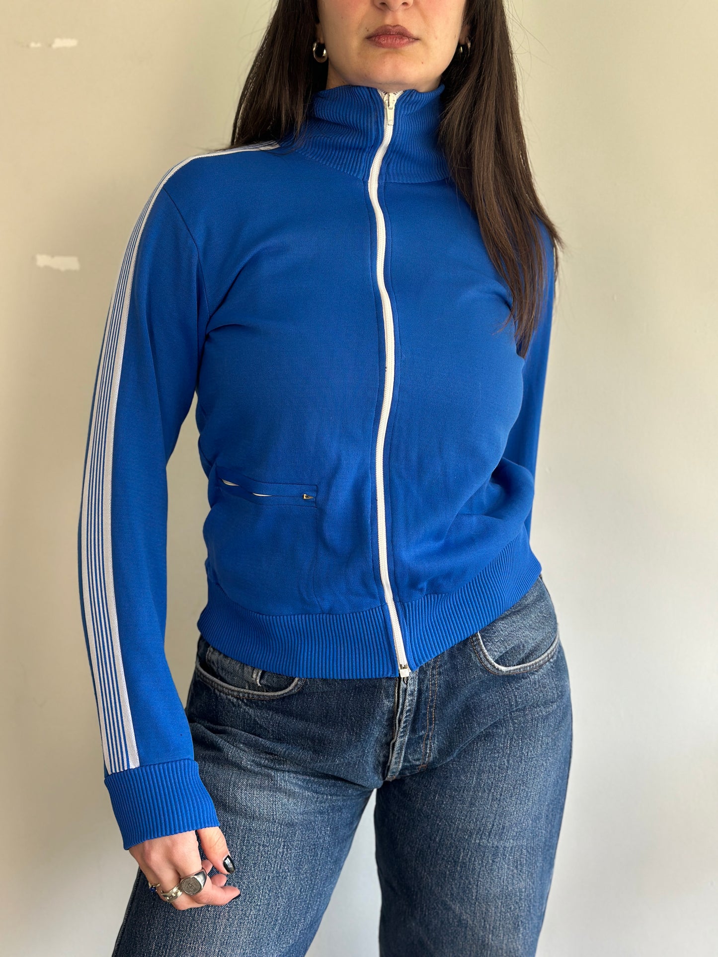 Vintage Athletic Cardigan with zipper