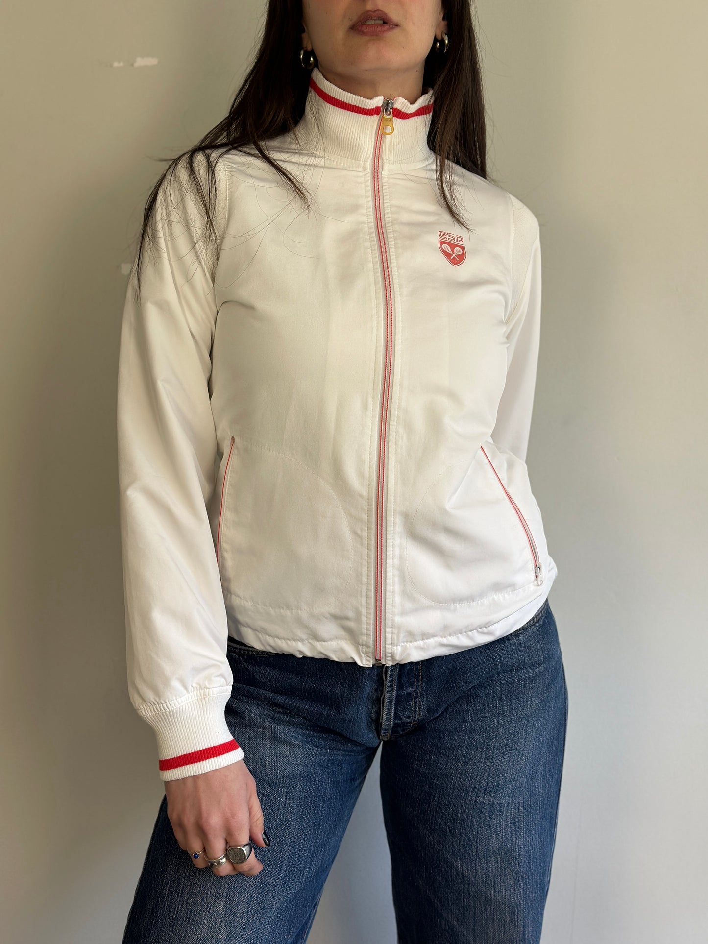 Vintage Athletic Cardigan with zipper