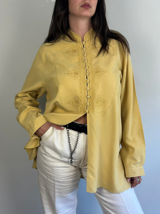 Vintage Silk Mao Shirt