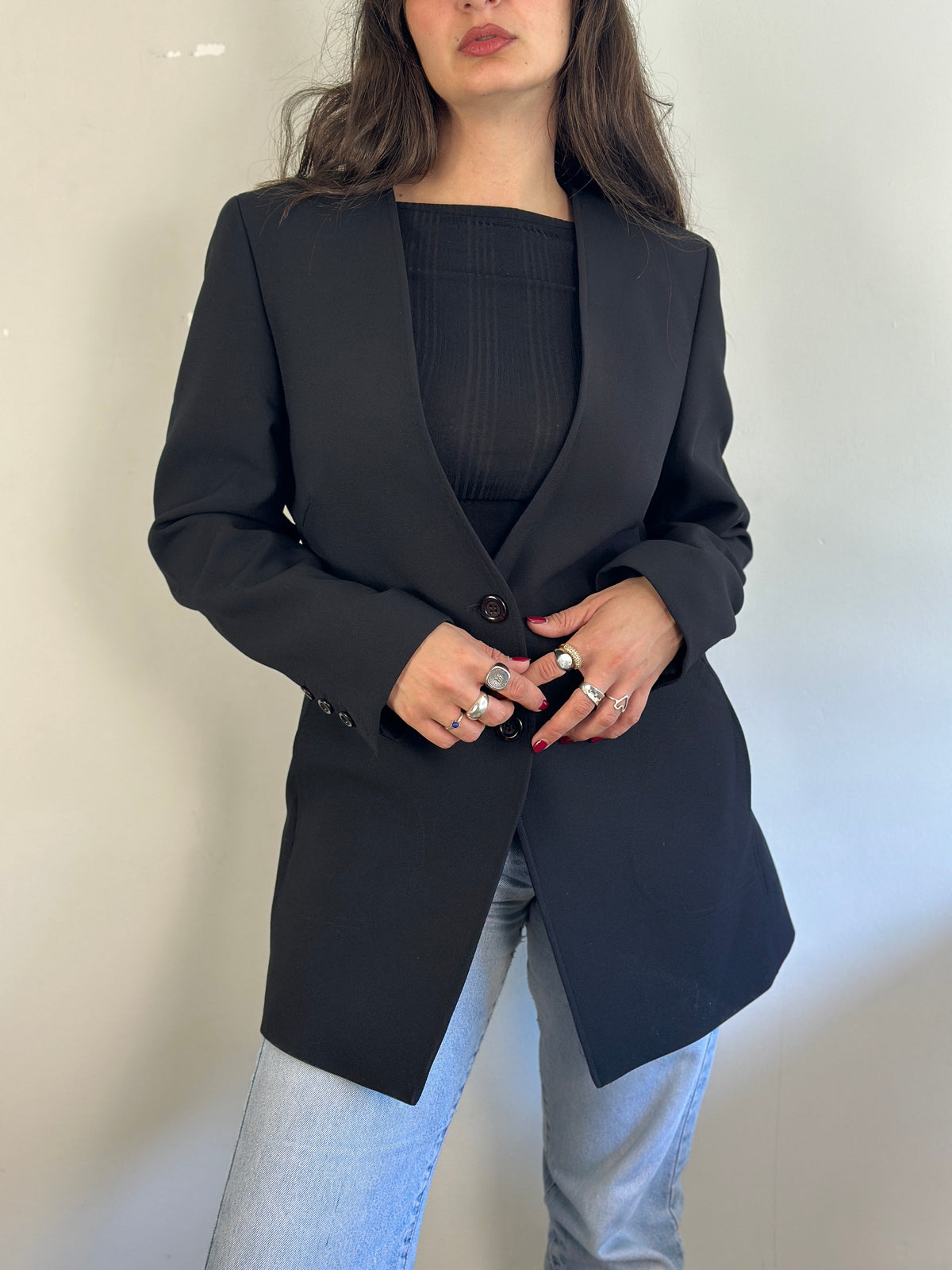 Vintage Blazer with detachable fur