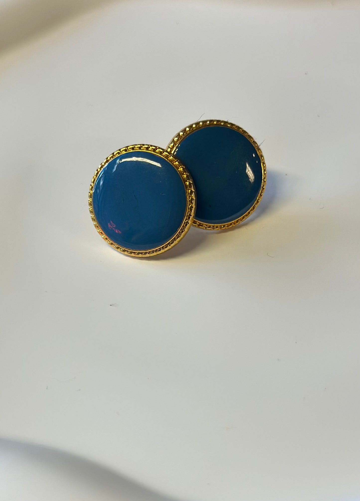 Vintage Button Earrings