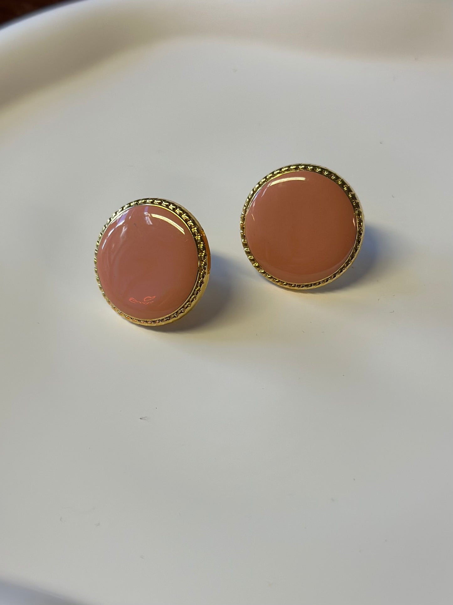 Vintage Button Earrings